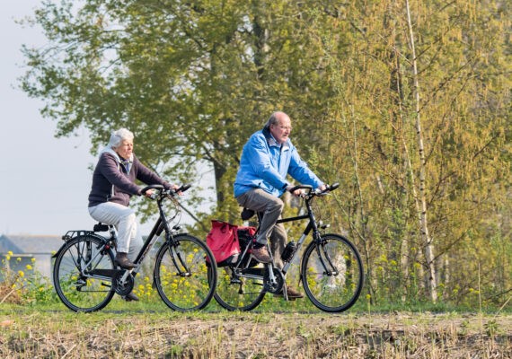 Doortrappen ouderen fietsen